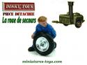 La roue de secours métal de la cuisine roulante militaire miniature Dinky Toys