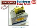 Le Bulldozer Blaw Knox miniature de Dinky Toys England au 1/43e