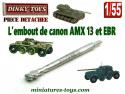 Le canon de 75 du Panhard EBR FL11 miniature de Dinky Toys France au 1/55e