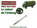 Le volant trois branches peint pour Unimog Mercedes miniature de Dinky Toys