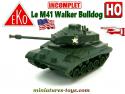 Le char M41 Walker Bulldog en miniature militaire Eko au 1/88e H0 HO