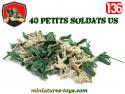 Les 40 petits soldats américains contemporainsen plastique au 1/36e
