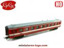 La voiture voyageurs 1er classe type Capitole miniature par Gégé au HO H0