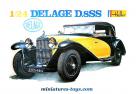 La Delage D.8 SS miniature en maquette par Heller kits au 1/24e