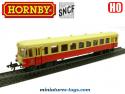 La remorque de l'autorail X4308 SNCF en miniature Hornby au HO H0 incomplète