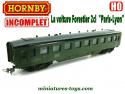 La voiture voyageurs Forestier 2cl en miniature Hornby au HO H0 incomplète