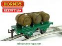 Le wagon porte tonneaux en miniature par Hornby Hachette à l'échelle 0 O