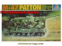 Le kit du char Patton M47 par Italeri au 1/35e partiellement monté