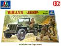 Le kit de la Jeep Willys et sa remorque militaire par Italeri au 1/35e sans figurine