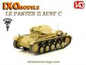 Le char allemand Panzer II Ausf C Afrika Korps en miniature Ixo Models au 1/43e