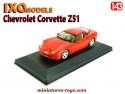 La Chevrolet Corvette Z51 rouge en miniature par Ixo Models au 1/43e