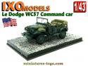 Le Dodge WC57 Command car en miniature par Ixo Models au 1/43e
