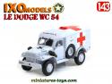 Le Dodge WC 54 ambulance militaire en miniature par Ixo Models au 1/43e