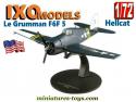 Le Grumman F6F 5 Hellcat en avion miniature métal par Ixo Models au 1/72