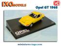 L'Opel GT de 1968 en miniature par Ixo Models au 1/43e