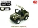 La Jeep militaire US Army double canons miniature style jouet de bazar au 1/32e