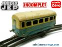 La voiture voyageurs Pullman SNCF en miniature par Jep échelle 0 O Zéro