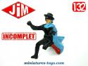 Zorro à cheval en figurine plastique par Jim au 1/32e incomplet