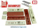 Les trois quais de gare couverts en miniatures par Jouef au HO incomplets