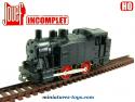 La locomotive a vapeur 020 T 708 en miniature Jouef au HO H0 incomplète
