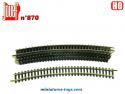 Un lot de 6 rails courbes Jouef n°870 pour trains miniatures au H0 HO