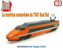 La motrice du TGV Sud Est en miniature par Jouef au HO H0
