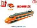 La motrice du TGV Sud Est en miniature de Jouef au HO H0 incomplète