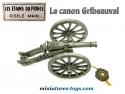 Un canon Gribeauval de 8 type Napoléon 1815 miniature par Les Étains du Prince