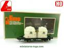 Le wagon double silo Omya en miniature Lima au H0 HO
