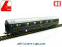 La voiture voyageurs de la compagnie des wagons lits miniature Lima au HO