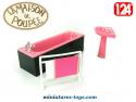 Les meubles miniatures de maison de poupées en plastique au 1/24e
