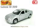 La Lexus IS 300 grise en voiture miniature par Maisto au 1/38e