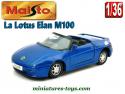 La Lotus Elan M100 cabriolet bleue en miniature Maisto Shell au 1/36e