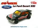 La Ford Escort XR3 noire en miniature Majorette France au 1/52e