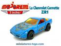La Chevrolet Corvette ZR1 bleue en miniature Majorette 3 inches au 1/57e
