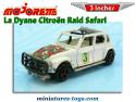 La Dyane Citroën Raid Safari blanche miniature de Majorette au 1/60e