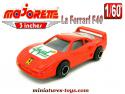 La Ferrari F40 miniature de Majorette en version Asvel Villeurbanne au 1/60e