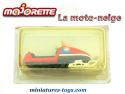 La moto neige rouge en miniature 3 inches par Majorette sous blister