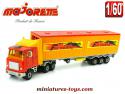 Le Kenworth et sa semi remorque porte containers par Majorette au 1/60e