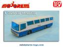 Un autocar Neoplan miniature bleu et blanc par Majorette France au 1/87e
