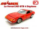 La Ferrari 365 GTB 4 Daytona rouge en miniature par Majorette au 1/24e