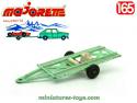 La remorque plateau miniature par Majorette France au 1/65e