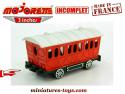 Le wagon du train western en miniature de Majorette France au 1/67e