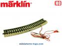 Le rail ferroviaire courbe d'alimentation en métal 3 voies par Marklin au H0 HO 