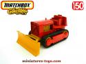 Le bulldozer Case tractor rouge miniature de Matchbox King-Size au 1/50e