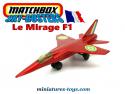 Le jet Mirage F1 français miniature de Matchbox Sky Busters