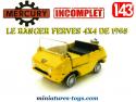 Le Ferves Ranger jaune en miniature par Mercury au 1/43e incomplet