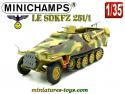 Le semi chenillé Hanomag SdKfz 251/1 en miniature de Minichamps au 1/35e