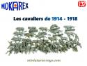 Un lot de 50 figurines de cavaliers français Mokarex au 1/32e incomplets