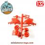 Le Scooter rouge miniature a monter sans colle par Monta-Plex au 1/32e
